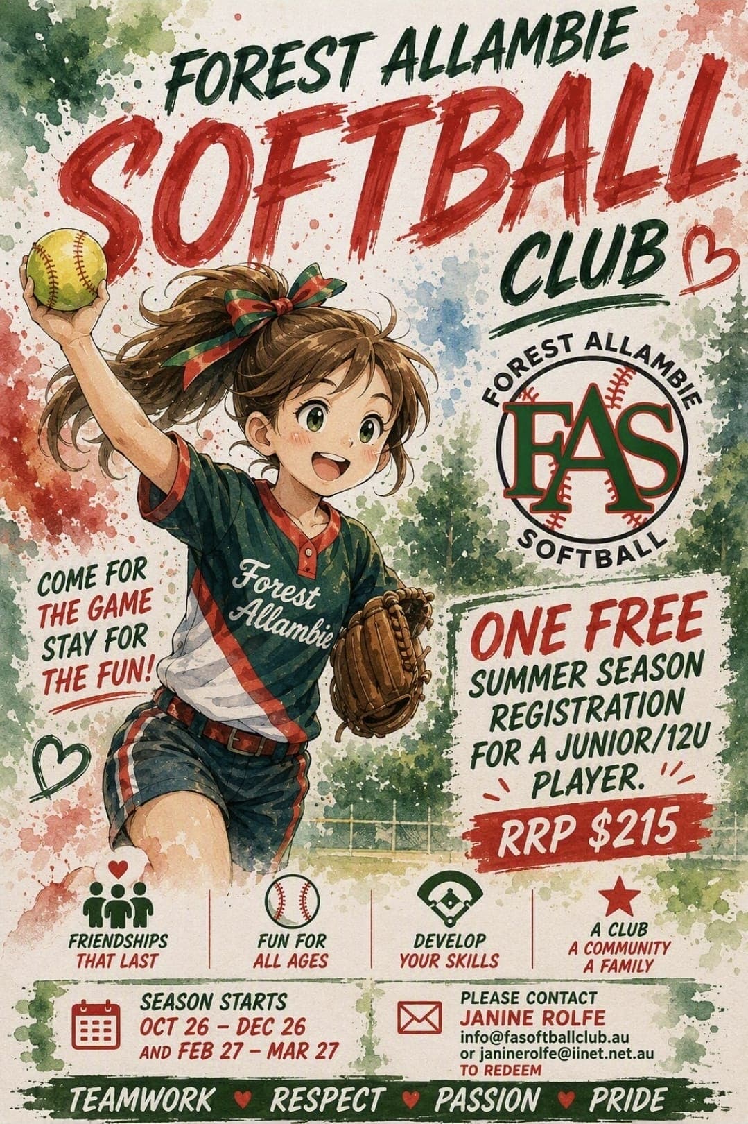 Forest Allambie Kids Softball